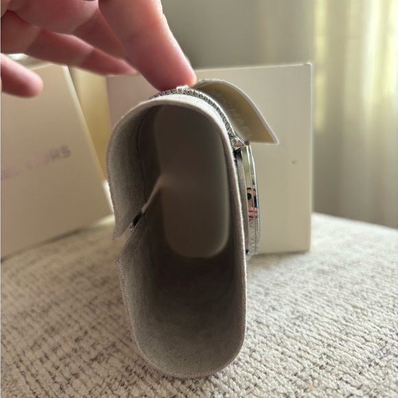 Michael Kora Darci Crystals Pink Dial Silver Band 39mm Watch MK4518 - Picture 6 of 7